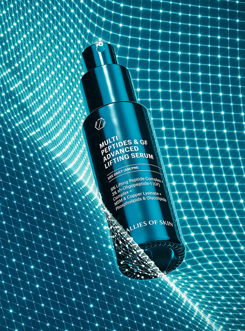 Allies of Skin growth factor serum bottle