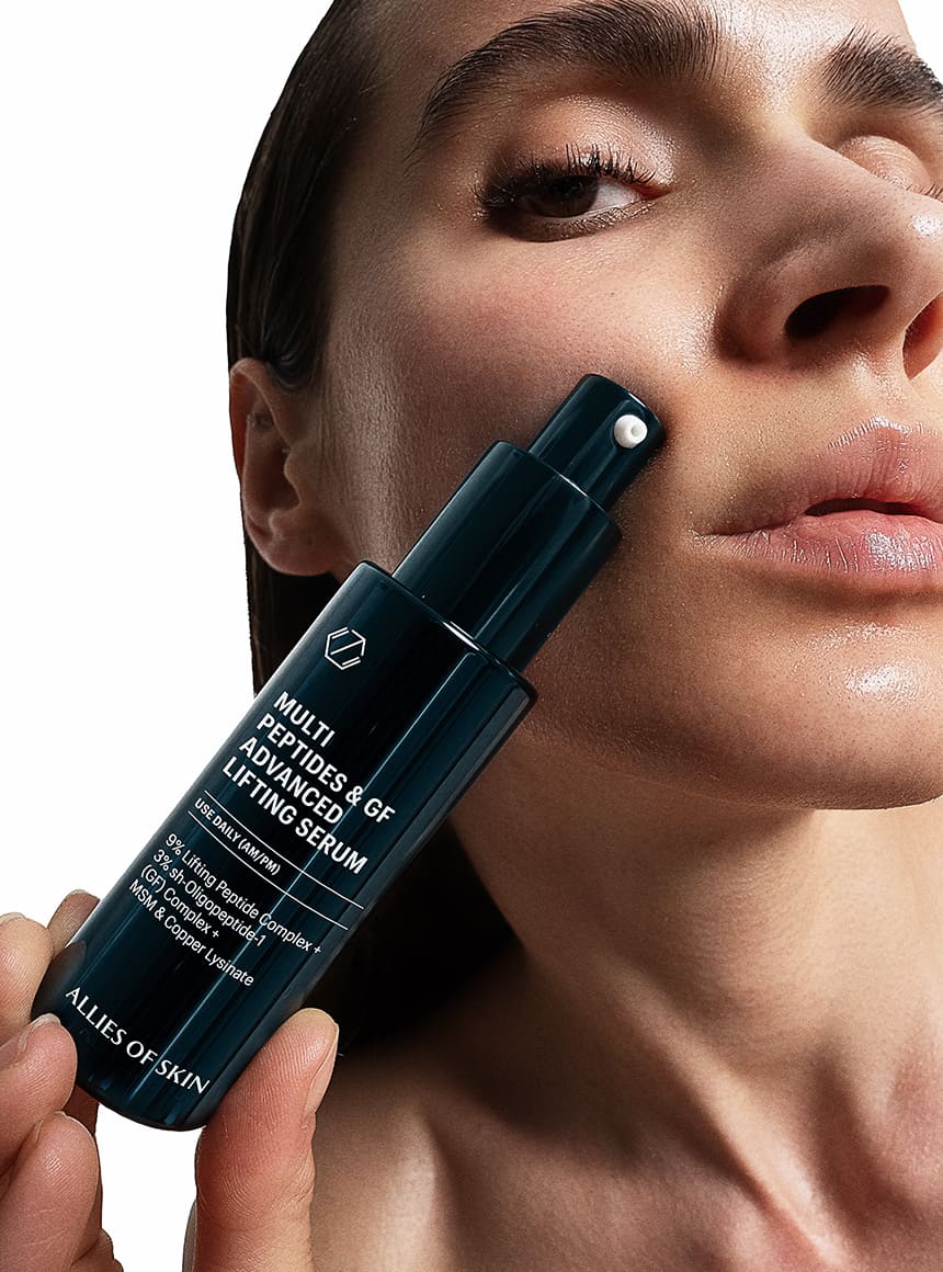 Allies of skin peptides lifting serum