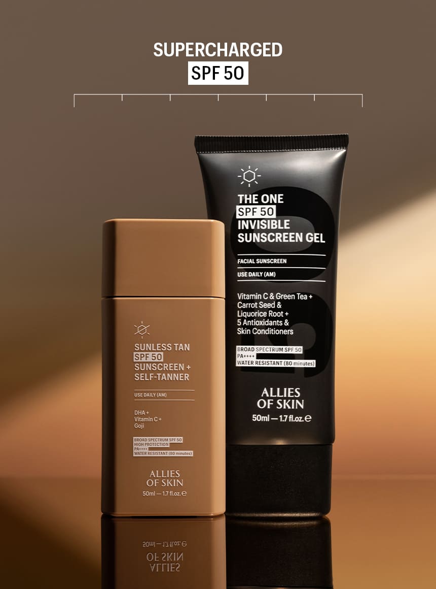 allies of skin spf self tanner with the one